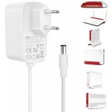 Tonton Netzteil 12V3A kompatibel für alle AVM Fritzbox WLAN Router und Telekom Speedport Smart – Extra langes Kabel 2m – Passend weiß für Fritz Box 7590 DSL, Cable, LTE – Fritz!Box