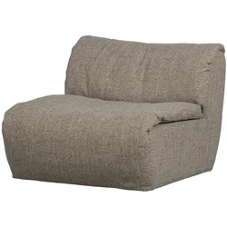 Sessel Baggy aus Melange-Stoff, Braun