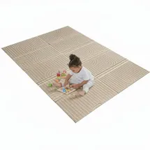 BÉABA XXL Motorikmatte 200x150 cm – Wendbar, 2-seitig, Hochdichte 1,5 cm Schaumstoff, Wasserabweisend, Leicht zu Reinigen, Zusammenklappbar mit Tragetasche – Play Life/Arch