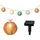 Lumineo LED Solar Lichterkette 4,5m Nylon 450 cm Bunt / Warmweiß