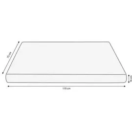 dehner lieblinge Kuschelkissen Arctica XL 110 x 75 cm weiß