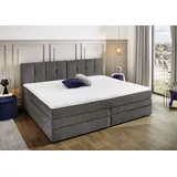 Jockenhöfer Boxspringbett »Casa Grande in der Breite 240cm, Familienbett mit Bettkasten (1.000 L)« 7-Zonen-TTFK-Matratze, KS-Topper, verschiedene Härtegrade wählbar dunkelgrau 444/09, , 48123731-0 Chenille