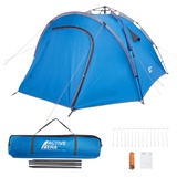 Active Era Premium Kuppelzelt für 4-5 Personen – Doppelwandiges Zelt mit Easy-Pitch Technologie – Wasserdichtes, ultraleichtes Camping Zelt – Blackout Pop Up Zelt für Festivals, Wandern oder Camping