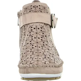 Gemini Damen Stiefelette Leder Cutouts floral Muster 382019-19, Größe:41 EU, Farbe:Mehrfarbig - 41