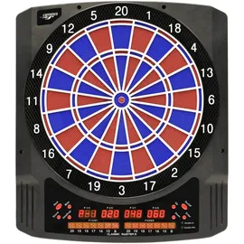 CARROMCO Classic Master II Elektronische Dartscheibe inkl. Softdarts und Netzteil für 1–8 Spieler