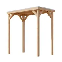 Karibu Cubeco 2,31 x 1,25 m inkl. 4 Seitenteile Braun