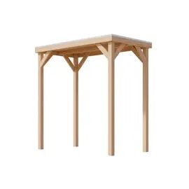Karibu Cubeco 2,31 x 1,25 m inkl. 4 Seitenteile Braun