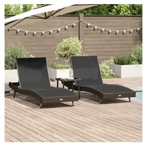 vidaXL Sonnenliege 197 x 70 x 82 cm Braun