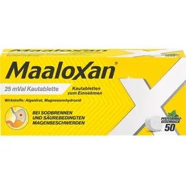 MAALOXAN 25 mVal Kautabletten 50 St