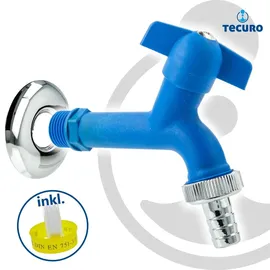 tecuro Auslaufventil 1/2 Zoll blau