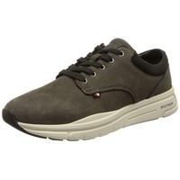 Tommy Hilfiger Herren Hybrid Sneaker Comfort LTH Hybrid Shoe Schuhe , Grau (Dark Ash), 41 EU