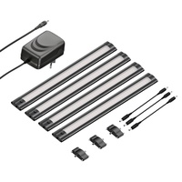 Ledscom.de LED Unterbau-Leuchte SIRIS schwarz matt, flach, 30cm, je
