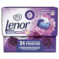 Lenor All in 1 PODS Colorwaschmittel Amethyst Blütentraum 8700216292528 , 1 Packung = 15 Pods à 20,1 g