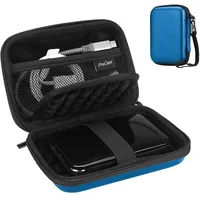 ProCase 2,5" Festplattentasche für Seagate Portable Drive/Toshiba Canvio Partner/WD Elements/UnionSine Externe Festplatte/Backup Plus Slim/Samsung T9 Portable SSD External Hard Drive Tasche -Navy