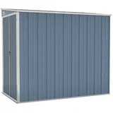 vidaXL Wand-Geräteschuppen 1,18 x 1,94 x 1,78 m grau