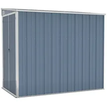 vidaXL Wand-Geräteschuppen 1,18 x 1,94 x 1,78 m grau