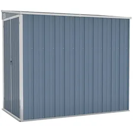 vidaXL Wand-Geräteschuppen 1,18 x 1,94 x 1,78 m grau