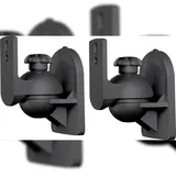 SpeaKa Professional Lautsprecher-Wandhalterung Neigbar+Schwenkbar Wandabstand (max.): 6.4 cm Schwarz 1 Paar