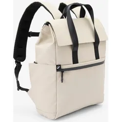 Rucksack mit Laptopfach wasserabweisend - 15 l mondbeige No Size