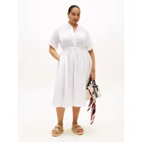 Tommy Hilfiger Curve A-Linien-Kleid Weiß 50