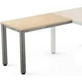 Rocada Anstelltisch Executive BxTxH 100x60x73cm Gestell verchromt Platte Melamin buche
