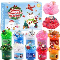 Schleim Adventskalender 2025 Kinder – 24 Tage Slime Kit Weihnachtskalender, W...