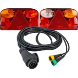 FRISTOM FT-088 Rücklichter + MANTES 4m 13PIN Kabelbaum