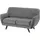 Beliani Sofa Set Grau