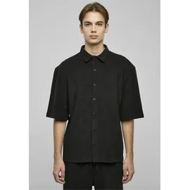 URBAN CLASSICS Boxy Towel Kurzarmhemd Black M