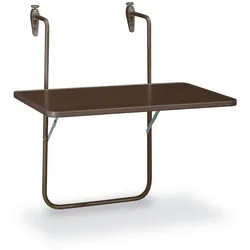 BEST Balkonhängetisch Boy 60x40cm braun 36506410