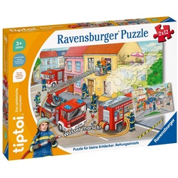 Ravensburger Puzzle tiptoi Puzzle für kleine Entdecker: Rettungseinsatz, 12 Puzzleteile