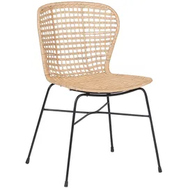Beliani Rattanstuhl 2er Set ELFROS