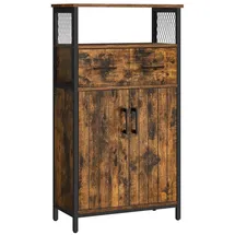 VASAGLE Sideboard 108 x 60 x 30 cm Schwarz/Braun