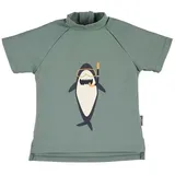 Sterntaler Kurzarm-Schwimmshirt Hai dunkelgrün, 74/80
