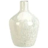 Koopmann International Vase HELEOS, H 22 cm - Weiß - Glas