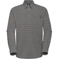 Mammut Lenni Langarmhemd - Steel / Black - XL