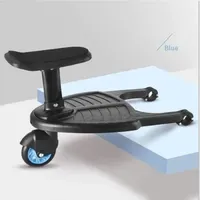 Trittstufe Kinderwagenfuß Universal Blau - Klappbares Skateboard