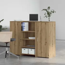 vidaXL Empfangstheke Artisan-Eiche 135x50x103,5 cm Holzwerkstoff