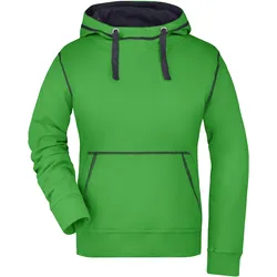 Damen Lifestyle Kapuzensweat - Farbe blau, grün - Größe S