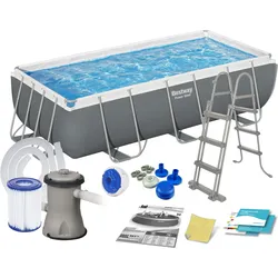 Bestway Frame Pool Komplettset 404x201x100cm EINHEITSGRÖSSE