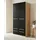 Priess Wäscheschrank Barcelona 94 x 193 x 54 cm Braun/Schwarz