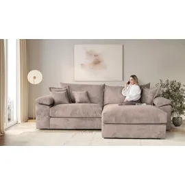OTTO home Eckcouch Cord 3-Sitzer Beige