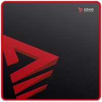 Savio Turbo Dynamic M Gaming-Mauspad Schwarz, Rot