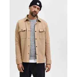 Selected SLHJACKIE Sweatjacke Herren Beige L