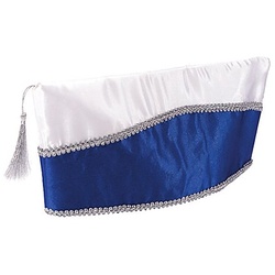 Komitee-Schiffchen, blau/weiß/silber