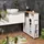 Relaxdays Nischenschrank Bad 79 x 75 x 17 cm Weiß/Natur