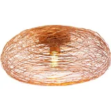 QAZQA - Design-Deckenleuchte Kupfer oval - Sarella