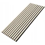 EmsCraft24 Akustikpaneele 1,228m2 - 275cm x 46cm x 1.8cm - | Akustikpaneel | Lamellenverkleidung | Wandverkleidung | Akustikfilz | Wandpaneele auf filz (027 - Beige)