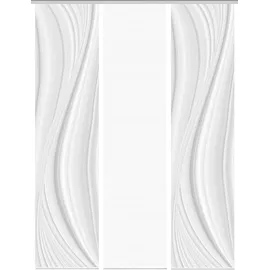 VISION S Schiebegardine VISION S "LAURINA 3er SET" Gr. 1, grau, B:60cm H:260cm, Polyester, Gardinen, Schiebevorhang Digidruck 3er Set LAURINA