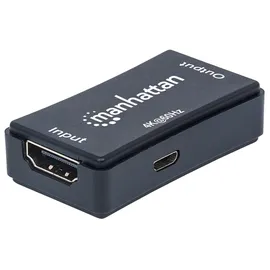 Manhattan HDMI-Repeater 19-poliger HDMI Typ A/19-poliger HDMI Typ A 40 m Blau